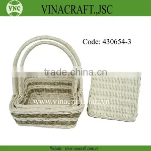Flower Rattan Basket thumbnail-1