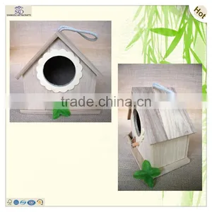 Sun Flower Door Swing Wood Bird Nest Cage thumbnail-2