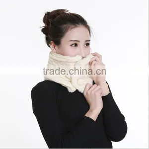 New Arrival Electrical Heating Collar Couple Fasion Valentine Present Rechargeable Warm Scarf With Power Bank, Knitted Scarf thumbnail-4