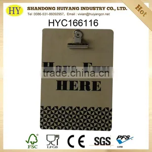 FSC Custom Small Wooden Clipboard Wholesale thumbnail-3