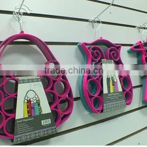 Hot Sales a Variety of Shapes Hanging Plastic Flocked Hanger thumbnail-5