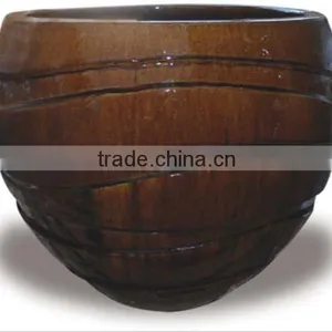 Round Glazed Indoor Outdoor Pots, thumbnail-1
