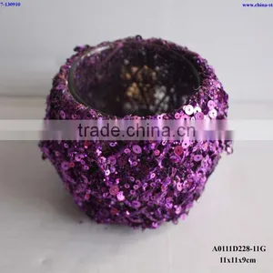 Wendding Candle Lanterns With Glitter thumbnail-5