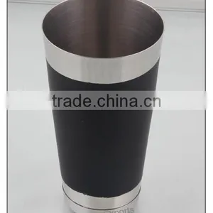 Stainless Steel Boston Glass With Black Color in Middle thumbnail-1