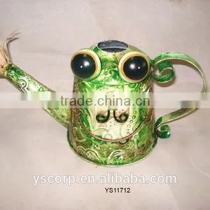 Good Selling Garden Outdoor Metal Frog Watering Can Antique Decoration thumbnail-1