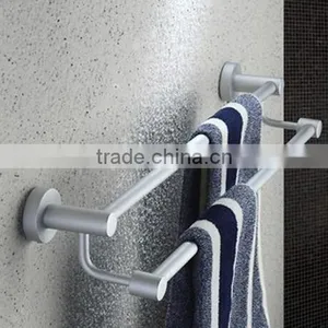 The Space Aluminum Alloy Double Pole Round Base Level Bar Hotel Bathroom Special Racks thumbnail-1