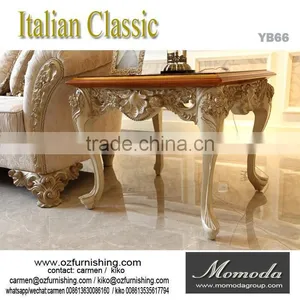 YB66 Baroque Style Furniture Handmade Furniture Small Squarecoffee Table/hand Carved Wooden Side Coffee Table thumbnail-1