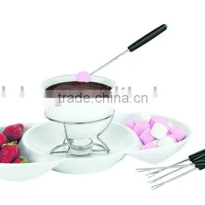 Fondue Casserole, Fondue Pot, Porcelain Pot,ceramic Pot thumbnail-1