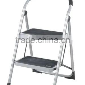2 Steps Folding Step Ladder With Safety Rail thumbnail-1