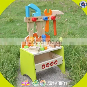 2017 New Design Kids Wooden Toy Tool Bench Best Design Children Wooden Toy Tool Bench Diy Baby Wooden Toy Tool Bench W03D030 thumbnail-2
