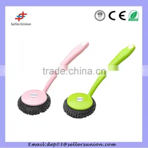 Steel Wire Brush With Long Handle for Pot thumbnail-1