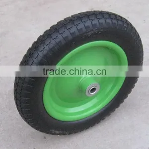 3.0-8 Puncture Proof pu Wheelbarrow Tyre Wheel for Sale Made in China thumbnail-1