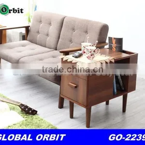 Modern New Design Corner Table Wood Living Room Cabinet thumbnail-2