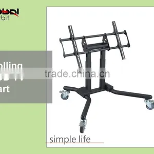 Video Wall Mount Rolling Portable LED TV Mounting Bracket Stand thumbnail-4