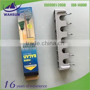 5 Position 6 Hook Broom And Mop Holder thumbnail-1