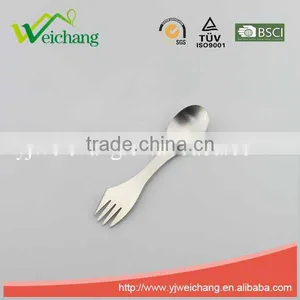 WCTS136 SPORK,stainless Steel, High Quality , Spork With Full-Sized Spoon, Fork and Serrated Knife Edge thumbnail-1