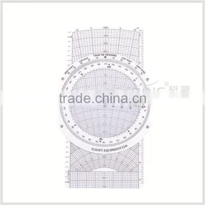 Kearing Brand,#KCRP- 5 White Slide Graphic Student Plotter/flight Computer Equipement for Pilot thumbnail-6