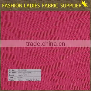 Shaoxing Textile New Arrivals! Poly/sp Jacqaurd Fabric,garments Fabric,ladies' Wearing Dress Fabric Jacquard Knitting Fabric thumbnail-1