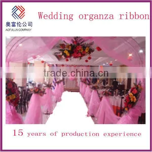 Wedding Pink Organza Ribbon thumbnail-1