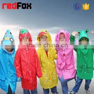 High Quality Fashion Pvc Vinyl Rain Coat for Kids thumbnail-3