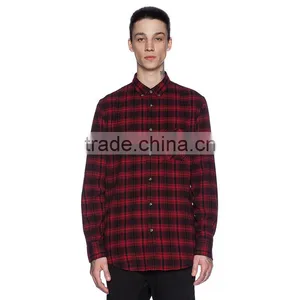 High Quality Mens Casual Shirt Wrinkle Free Shirts of Plaid Fashion Shirts for Men thumbnail-1