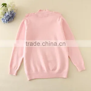 Long Sleeve Spring Sweaters Kids Fashion Turtleneck Clothes Children Good Quality Girls Grey Sweaters Wholesale thumbnail-4