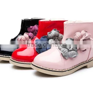 Zm40342b Cheap Plus Size Shiny Leather Winter Snow Boot Children Warm Shoes thumbnail-1