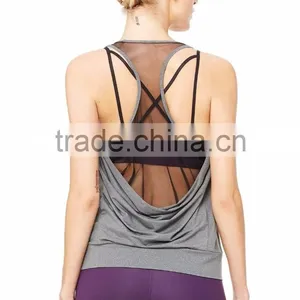 Woman's High Quality Singlet Workout Clothing Fitness Singlets thumbnail-1