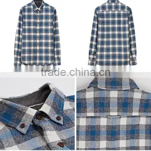 Military Long Sleeve Shirt, Mens Thick Flannel Shirt Custom thumbnail-1