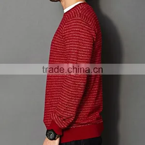 2015 Long Sleeve Rib Knit Cuff Pullover Fashion Sweater for Men thumbnail-2