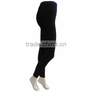 Solid Long Seamless Leggings Hot Sexy Women Yoga Panties Nylon Plain Legging thumbnail-2