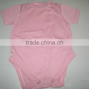 100% Superfine Merino Wool Envelop Collar Short Sleeve Baby Bodysuit thumbnail-2