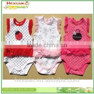 Wholesale Newborn Baby Summer Vest Clothes Baby Romper for Infant and Toddler thumbnail-1