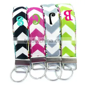 Wholesale Monogrammed Chevron Keychain thumbnail-1