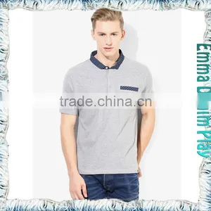Latest Model Mens Short Sleeve Chest Pocket Polo Shirt thumbnail-1