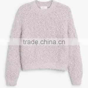 2017 Wholesale Customized Fashion Round Neck Sweaters Women's Pullover for Lady thumbnail-2