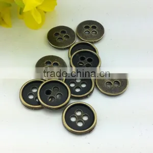 Monopoly Metal Thin Side Buttons Buttoned Shirt Button Cufflinks Four 10mm Accessories thumbnail-1