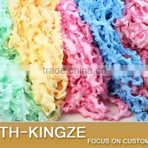 DIY Sewing Material 2cm Colors Ruffle Cotton Lace Elegent Ruffle Lace Ribbon for Dress Ruffle Lace Edging 10 Meters thumbnail-2