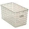 Supermarket Steel Wire Basket 13D x 8H for Storing Clothing, Books thumbnail-1