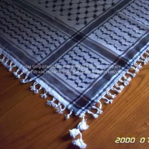Arafat Jacquard Scarf / Arab Scarf / Arabian Shemagh / Muslim Hijab Scarf / Arafat Scarf / Arabian Shemagh thumbnail-5