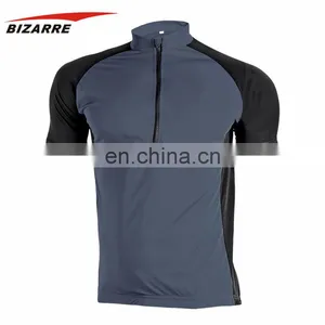 Custom Blank Men's Dry Fit Cycling Jersey Shirts With Polyester thumbnail-1