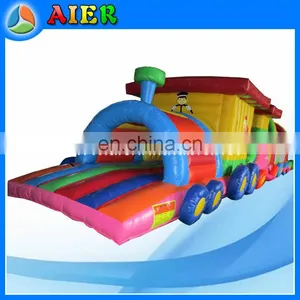 Train Inflatable Obstacle Course thumbnail-1