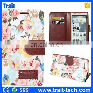 Wallet Style Flip Leather Case for Huawei Ascend G6 With Card Slots thumbnail-1