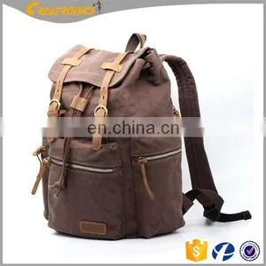 Backpack Large Capacity Schoolbag College Gift Manufacturer Travelling Leather Laptop School Backpack Canvas Backpack thumbnail-6