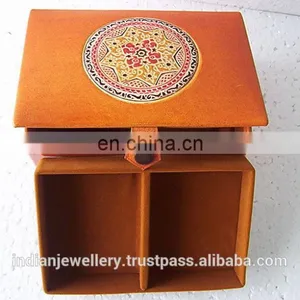 Leather Cosmetic and Jewelry Box Manufacturer, Original Goat Leather Jewellery and Cosmetics Box Exporter thumbnail-2