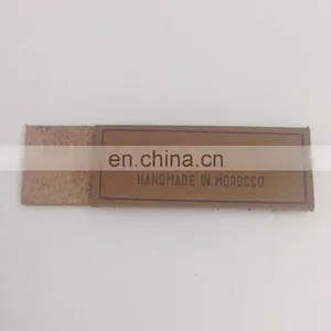 Imitation Durable PU Fashion Metal Attached Jeans Leather Patch Label thumbnail-6