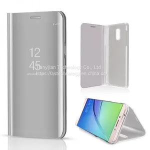 For Samsung Galaxy A5 A7 A8 2018 Smart Mirror Leather View Flip Stand Case Cover thumbnail-4