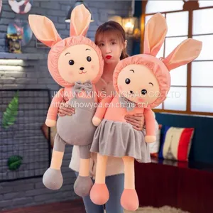 Little White Rabbit Plush Toy Couple Rabbit Cute Bed Doll thumbnail-3