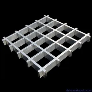 Metal Grid Ceilings Aluminum Grille Ceiling For Supermarkets thumbnail-1