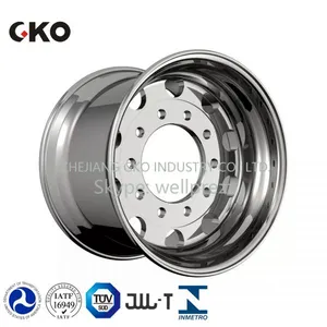 China Custom Best Price Aluminium New Design Alloy Wheels for Truck/truck/trailer thumbnail-1
